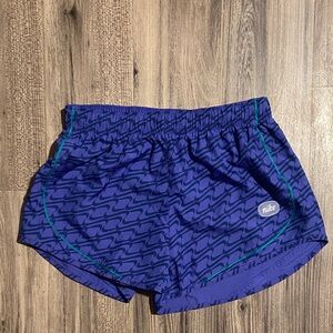 Nike Purple Running Shorts with Teal Trim